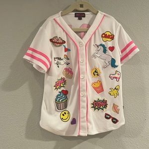Nickelodeon Jojo Siwa baseball Jersey, Sz 7/8 (medium)
